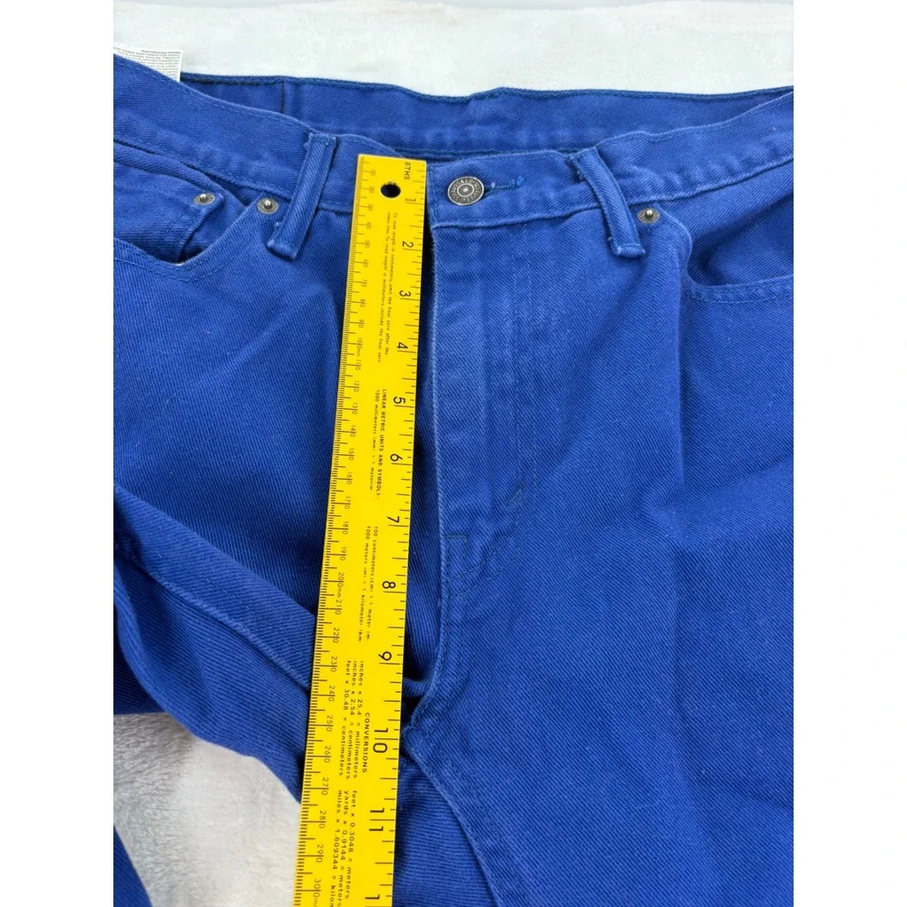 Levi's 541 Mens 33x32 Athletic Taper Jeans Royal Blue Twill Pants